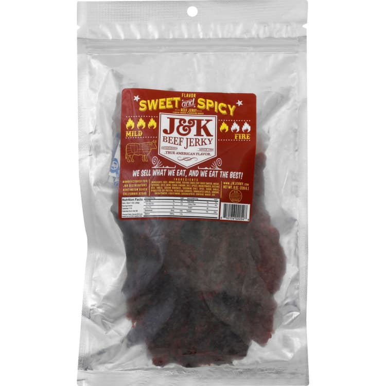 J & K Beef Jerky Beef Jerky, Sweet And Spicy