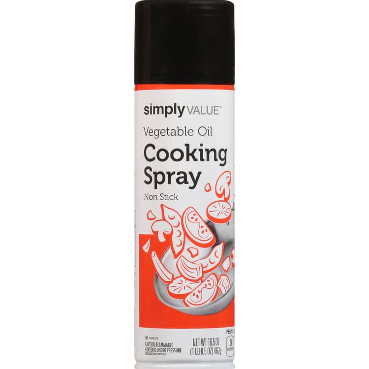 Simply Value Cooking Spray, Vegetable Oil