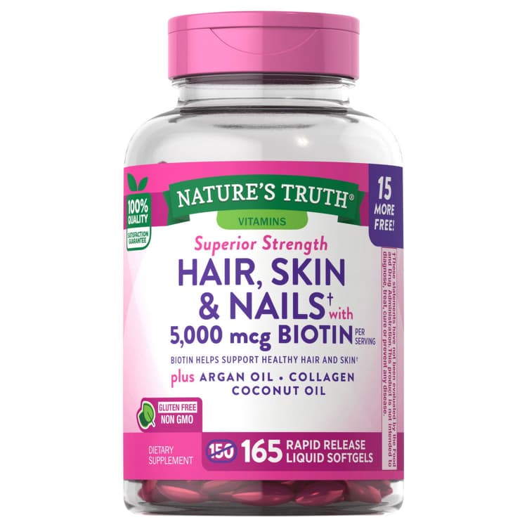 Nature'S Truth Superior Strength Hair Skin And Nails With 5000 Mcg Biotin