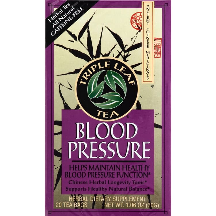 Triple Leaf Tea Herbal Tea, Blood Pressure, Caffeine-Free