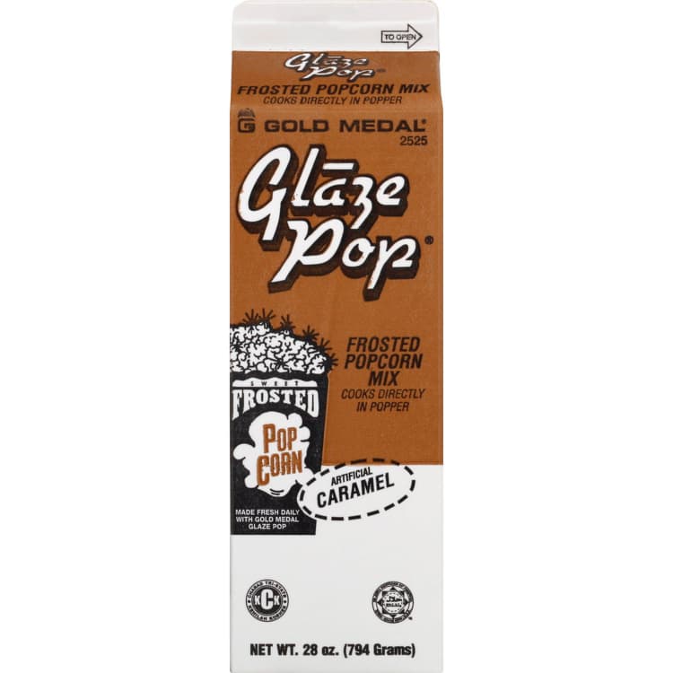 Glaze Pop, Popcorn Mix, Caramel, Frosted