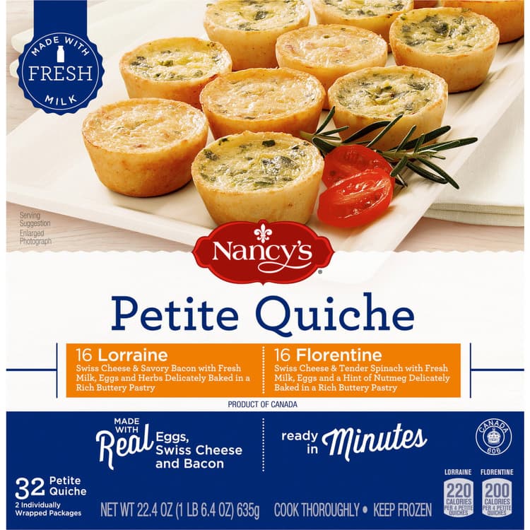 Nancy'S Lorraine & Florentine Petite Quiche  Snacks Variety Pack