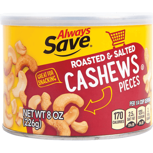 Always Save Roasted & Salted Cashews Pieces