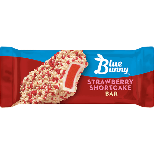 Blue Bunny Strawberry Shortcake Bar  Dairy Dessert