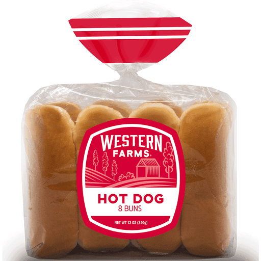 Western Farms Hot Dog 8 Buns