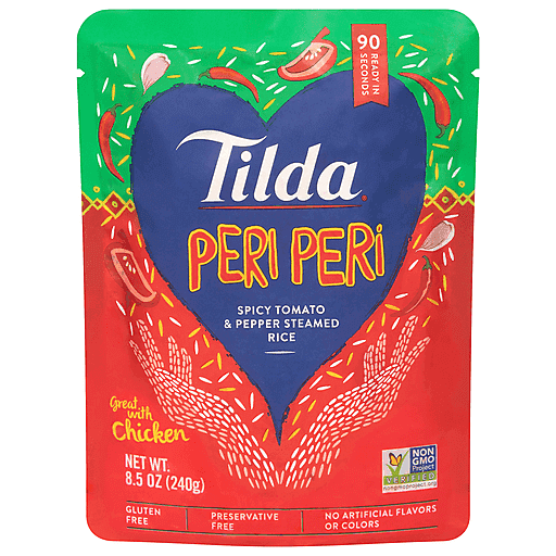 Tilda Peri Peri Spicy Tomato & Pepper Steamed Rice