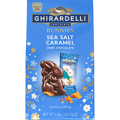 Ghirardelli Dark Chocolate Sea Salt Caramel Bunnies