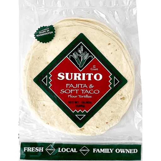 Surito Fajita & Soft Taco Flour Tortillas