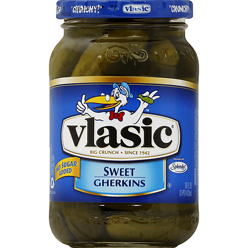 Vlasic No Sugar Added Sweet Gherkin Pickles