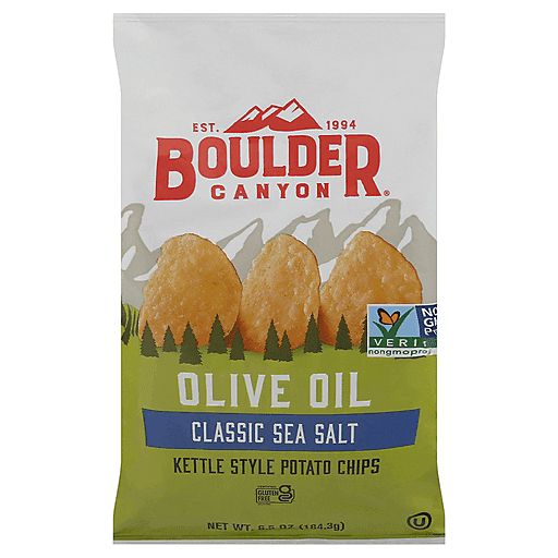 Boulder Canyon Olive Oil Classic Sea Salt Kettle Style Potato Chips
