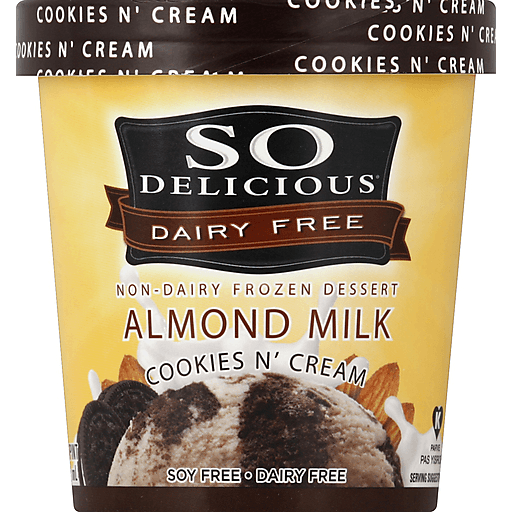 So Delicious Non-Dairy  Dessert, Almond Milk, Cookies N' Cream