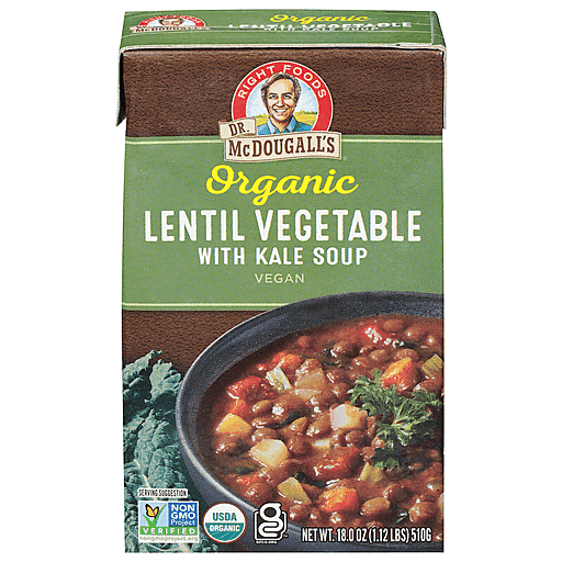 Dr. Mcdougall'S Vegan Soup Lentil Vegetable With Kale