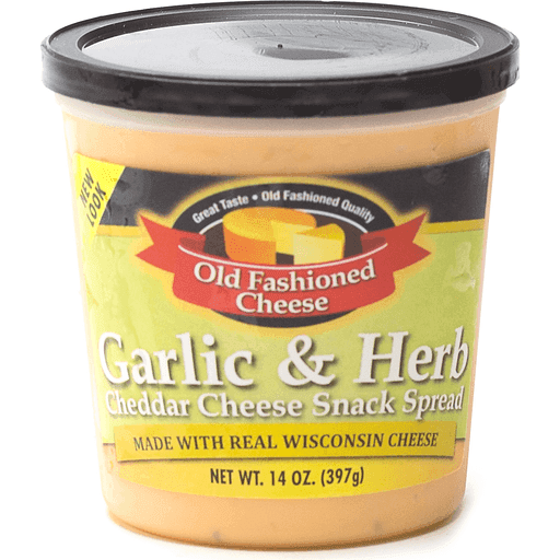 Old Fashioned Cheese Garlic & Herb Cheddar Cheese Snack Spread