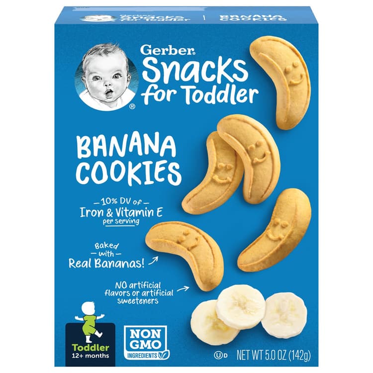 Gerber Cookies, Banana, Toddler (12+ Months