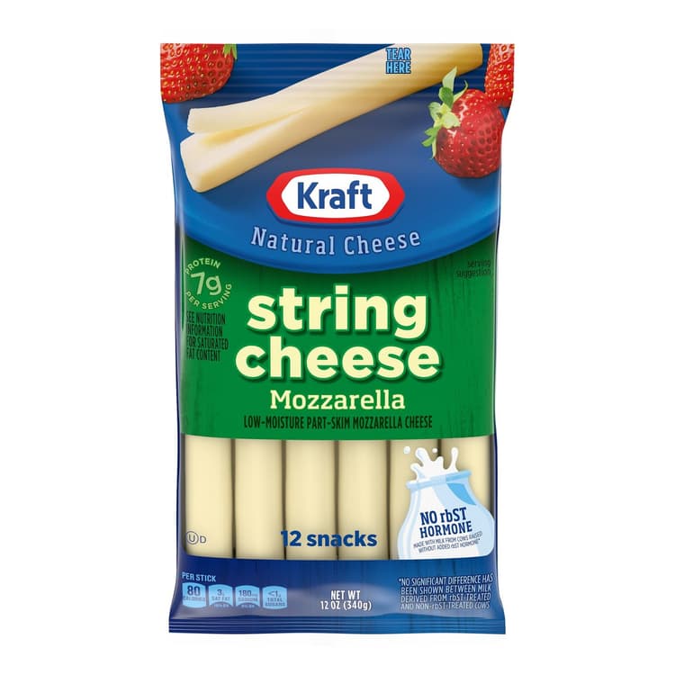 Kraft Low Moisture Part-Skim Mozzarella String Cheese