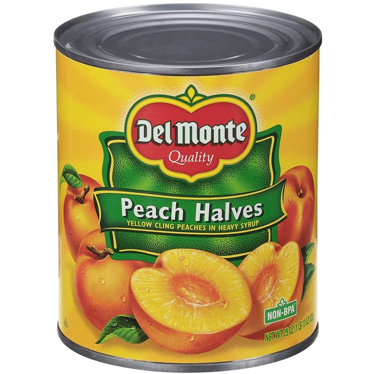 Del Monte Peach Halves In Heavy Syrup