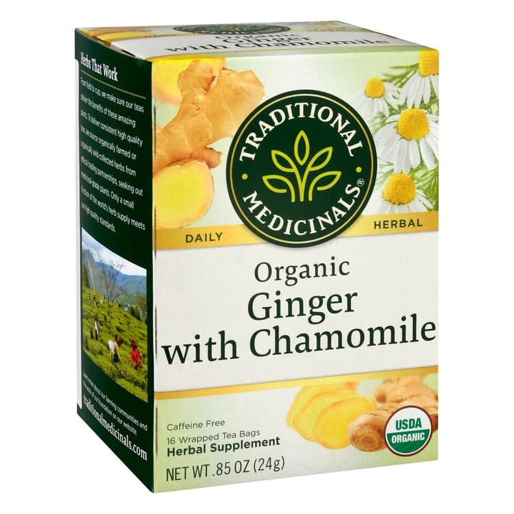 Traditional Medicinals Organic Golden Ginger Caffeine Free Herbal Tea