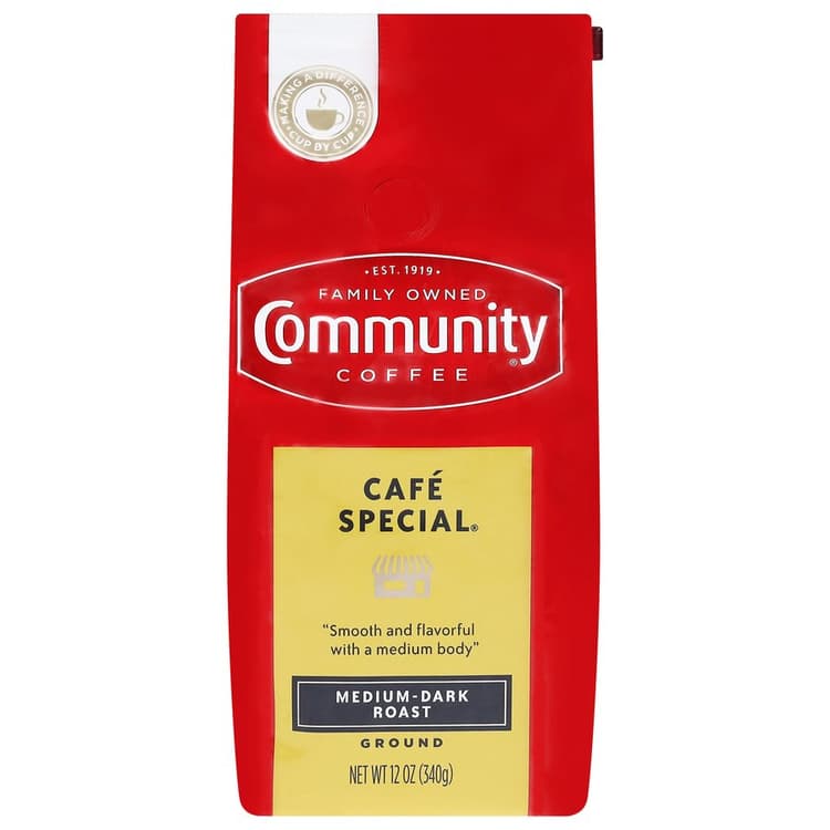 Community Coffee Coffee Ground Medium Dark Roast Cafe Special