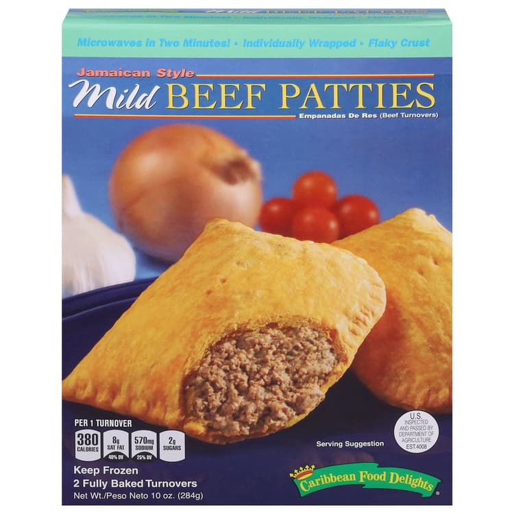 Caribbean Food Delights Mild Beef Patties