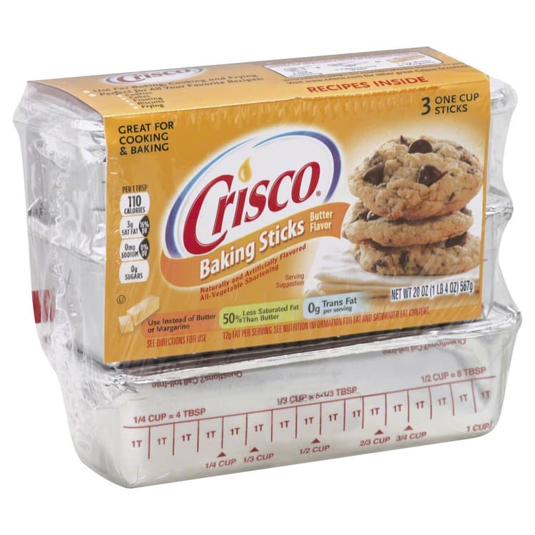Crisco Baking Sticks All-Vegetable Shortening Butter Flavor