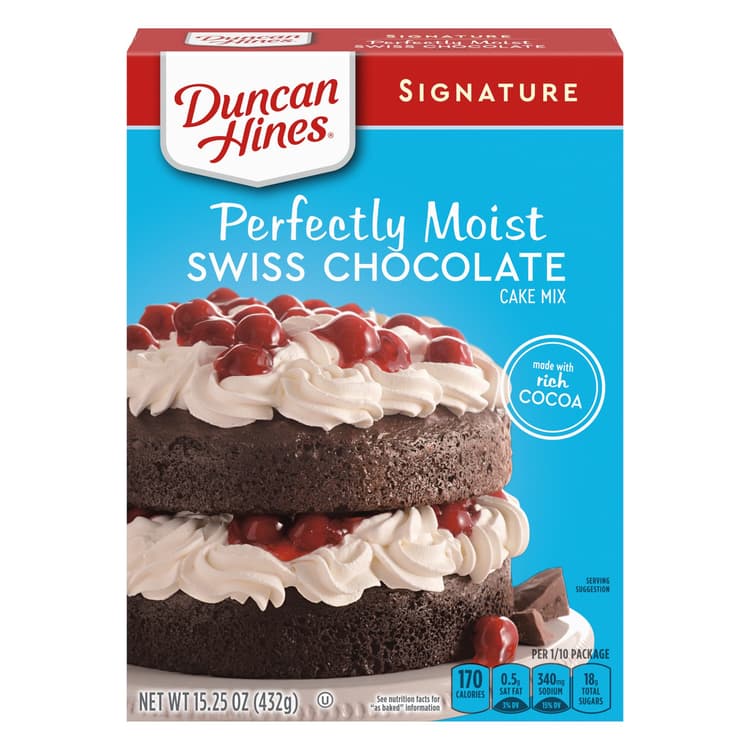 Duncan Hines Signature Perfectly Moist Swiss Chocolate Cake Mix