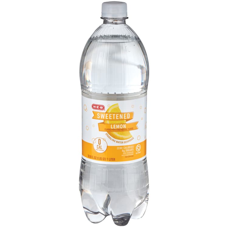 H-E-B Sweetened Lemon Sparkling Water Beverage