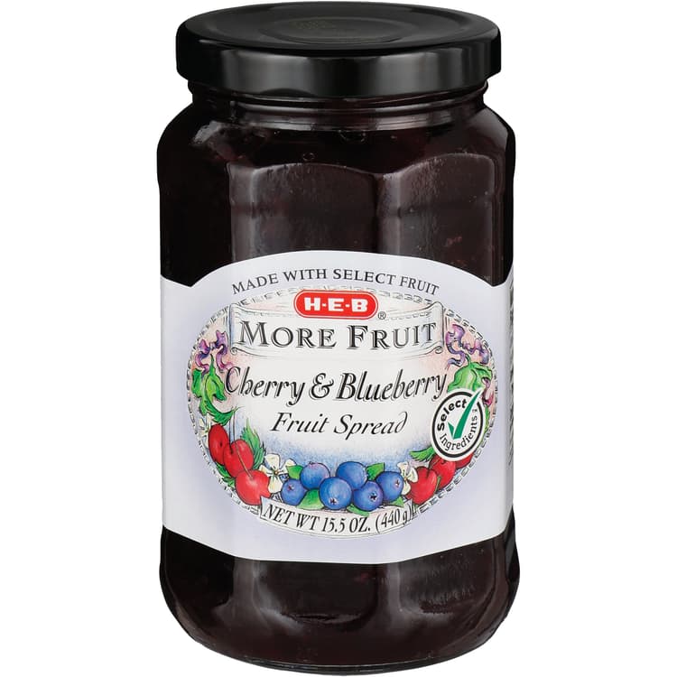 H-E-B More Fruit Cherry & Blueberry Fruit Spread
