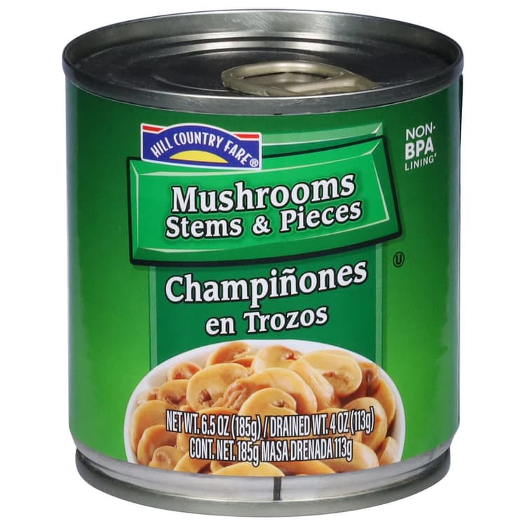 Hill Country Fare Mushrooms Stems &