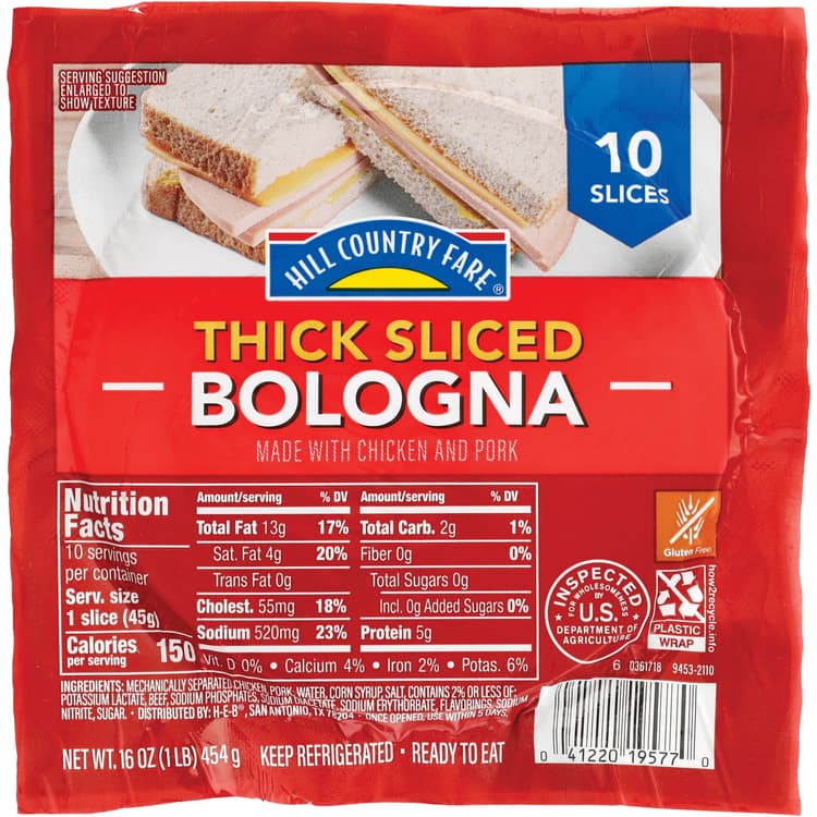Hill Country Fare Thick Sliced Bologna