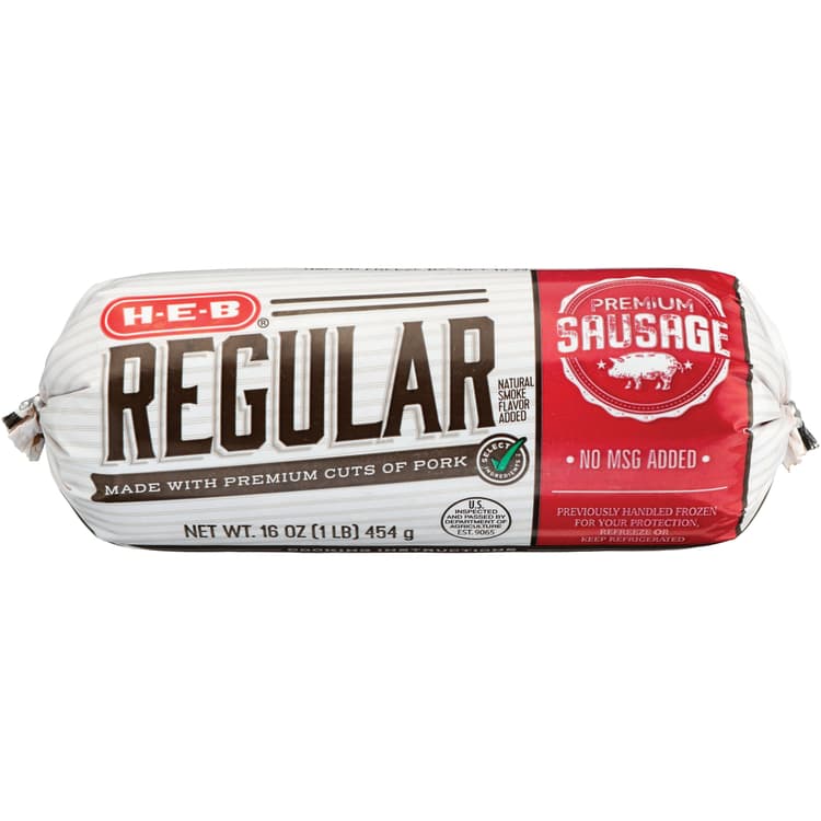 H-E-B Premium Pork Breakfast Sausage - Regular
