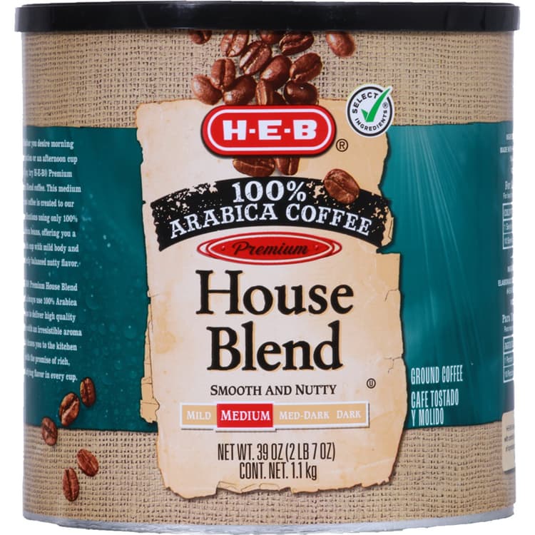 H-E-B Premium House Blend Med-Dark Ground Coffee