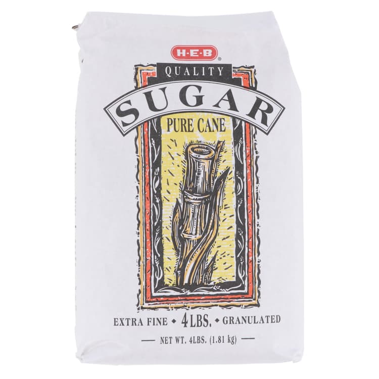 H-E-B Pure Cane Extra Fine Granulated Sugar