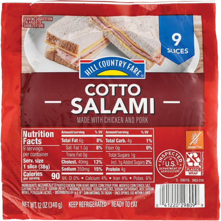 Hill Country Fare Cotto Salami