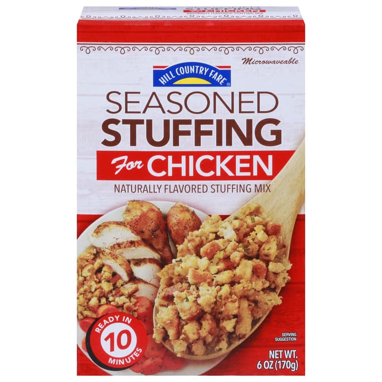 Hill Country Fare Seasoned Stuffing For Chicken