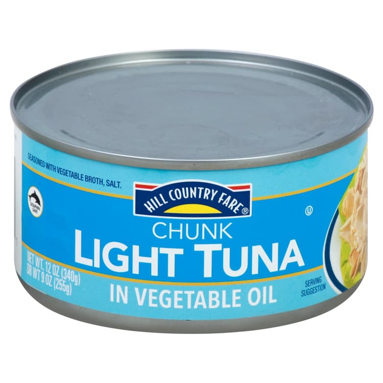 Hill Country Fare Chunk Light Tuna In Vegetable Oil