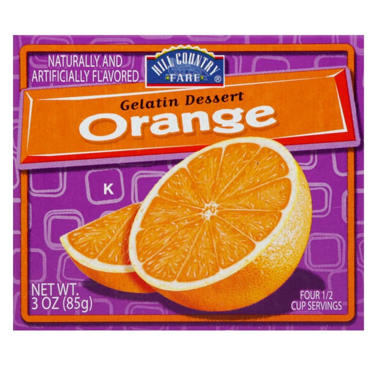 Hill Country Fare Orange Gelatin Dessert Mix