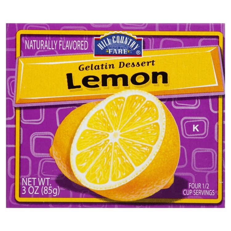 Hill Country Fare Lemon Gelatin Dessert Mix