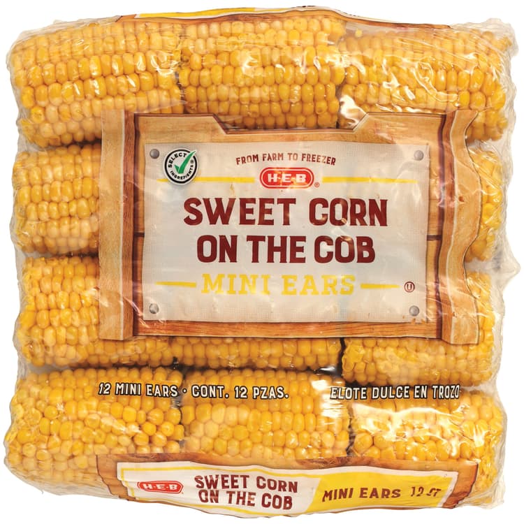 H-E-B  Mini Sweet Corn On The Cob