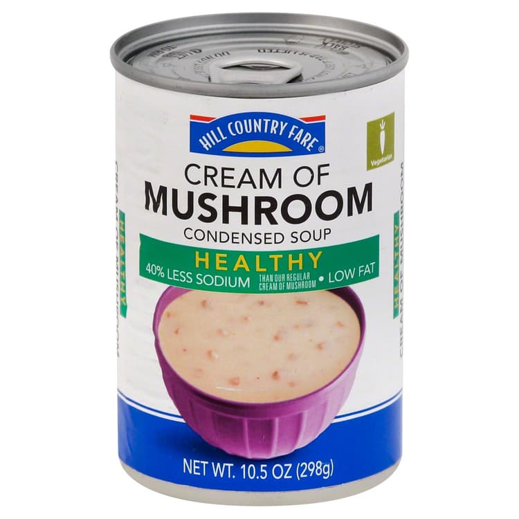 Hill Country Fare Reduced Sodium Cream Of Mushroom Condensed Soup
