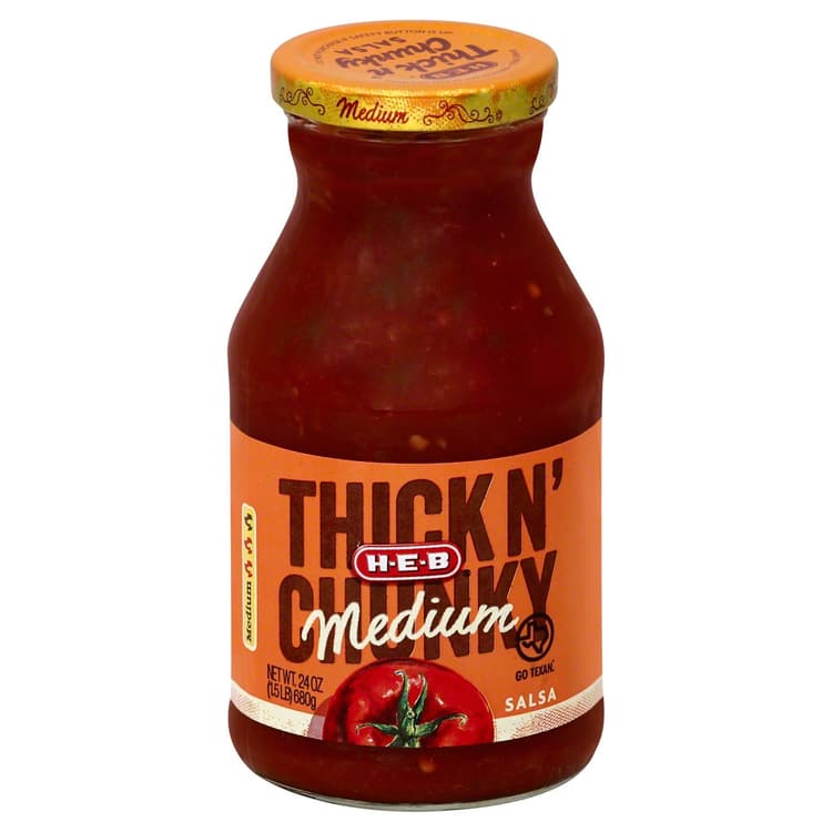 H-E-B Thick 'N Chunky Medium Salsa