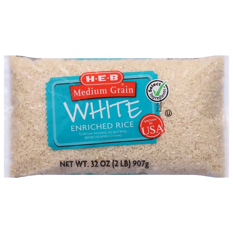 H-E-B Medium Grain White Enriched Rice