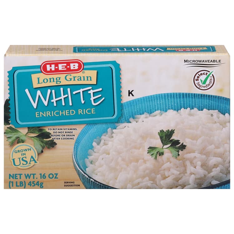 H-E-B Select Ingredients Long Grain White Enriched Rice