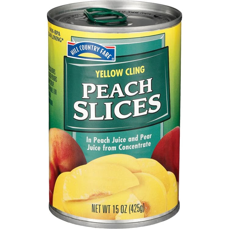 Hill Country Fare Light Yellow Cling Peach