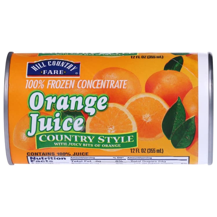 Hill Country Fare  Country-Style 100% Orange Juice - Some Pulp