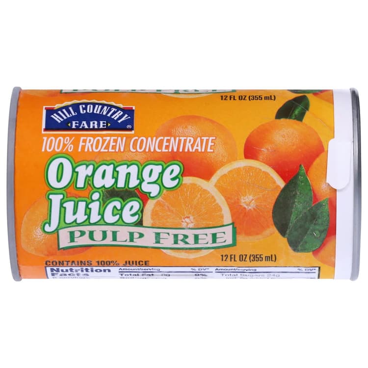 Hill Country Fare  100% Orange Juice - No Pulp
