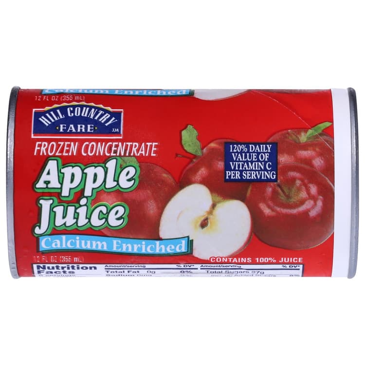 Hill Country Fare  Calcium Enriched Apple Juice