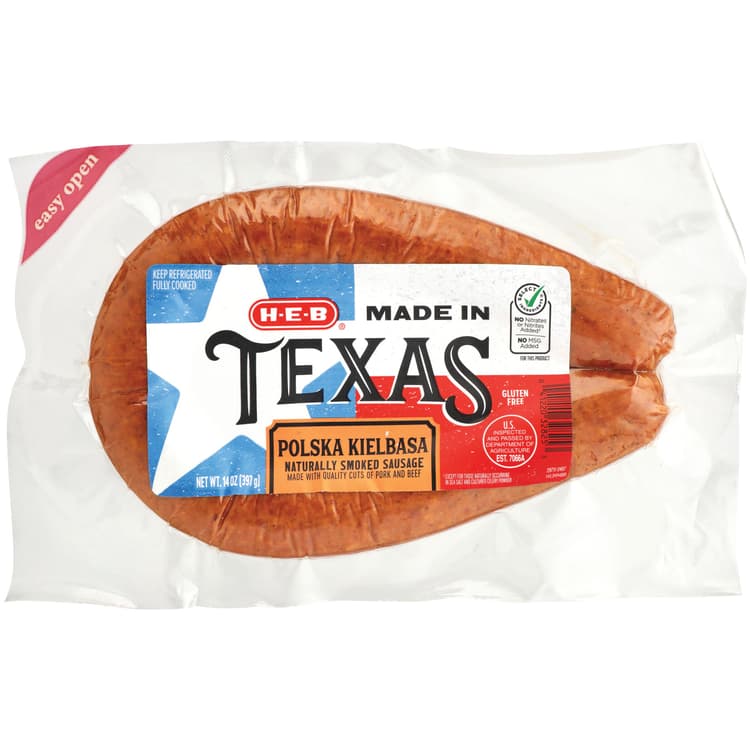 H-E-B Made In Texas Polish Smoked Sausage