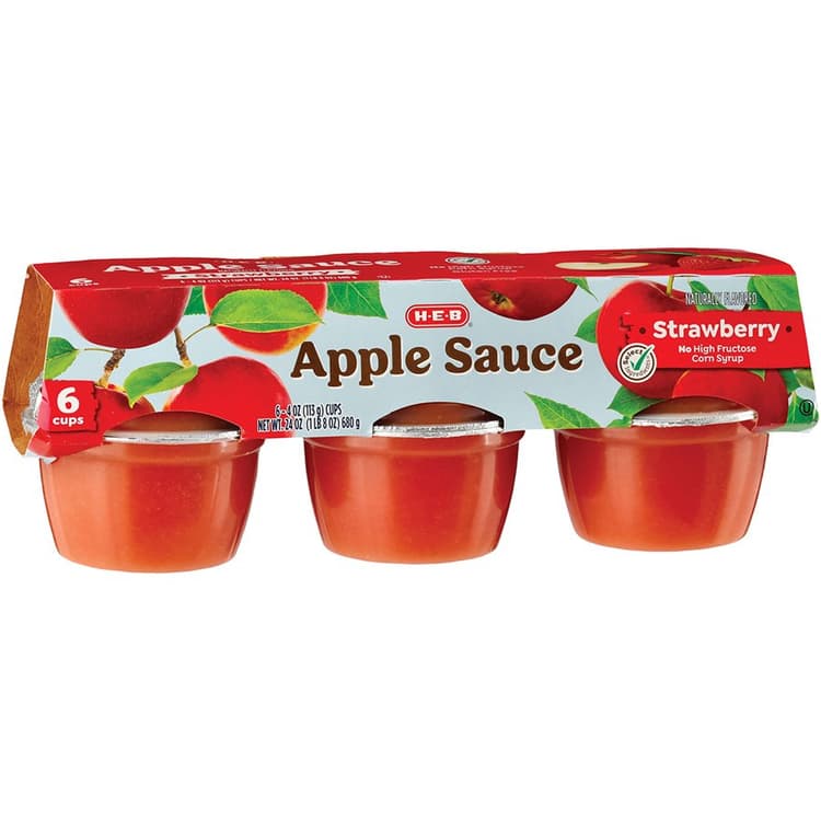 H-E-B Strawberry Applesauce