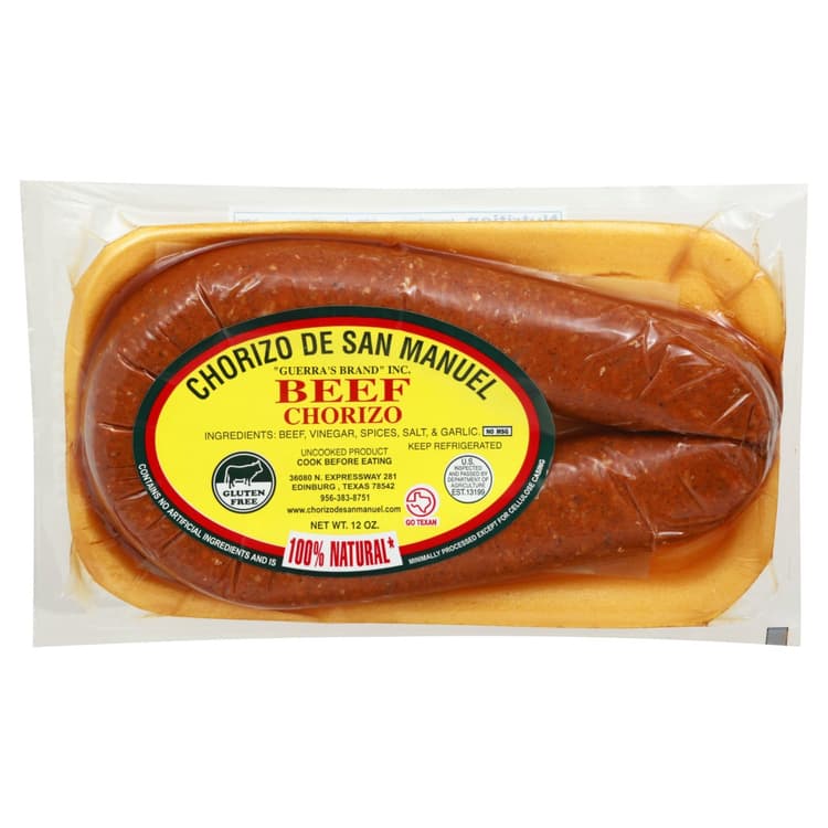 Chorizo De San Manuel Beef Chorizo Sausage