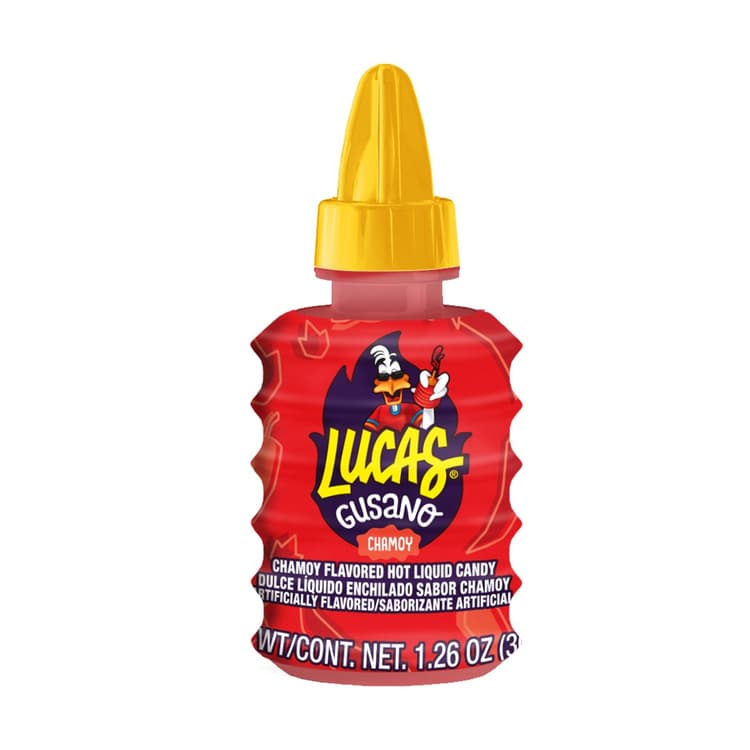 Lucas Gusano Liquid Chamoy Flavor Hot Candy